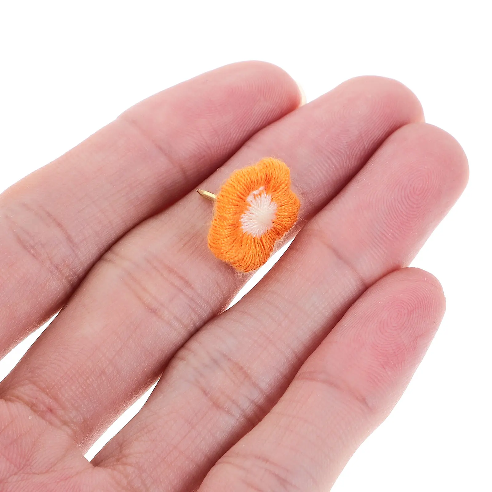 60Pcs Bright Color Flower Pushpins Multi-Function Thumbtacks Wear Resistant Office Desk Accessories Cork Board Pin Art Craft