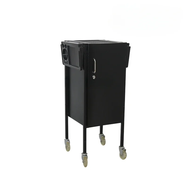 Hairdressing Tool Trolley Hair Salon Ironing Salon Towel Storage Multi-Function Trolley with Lock