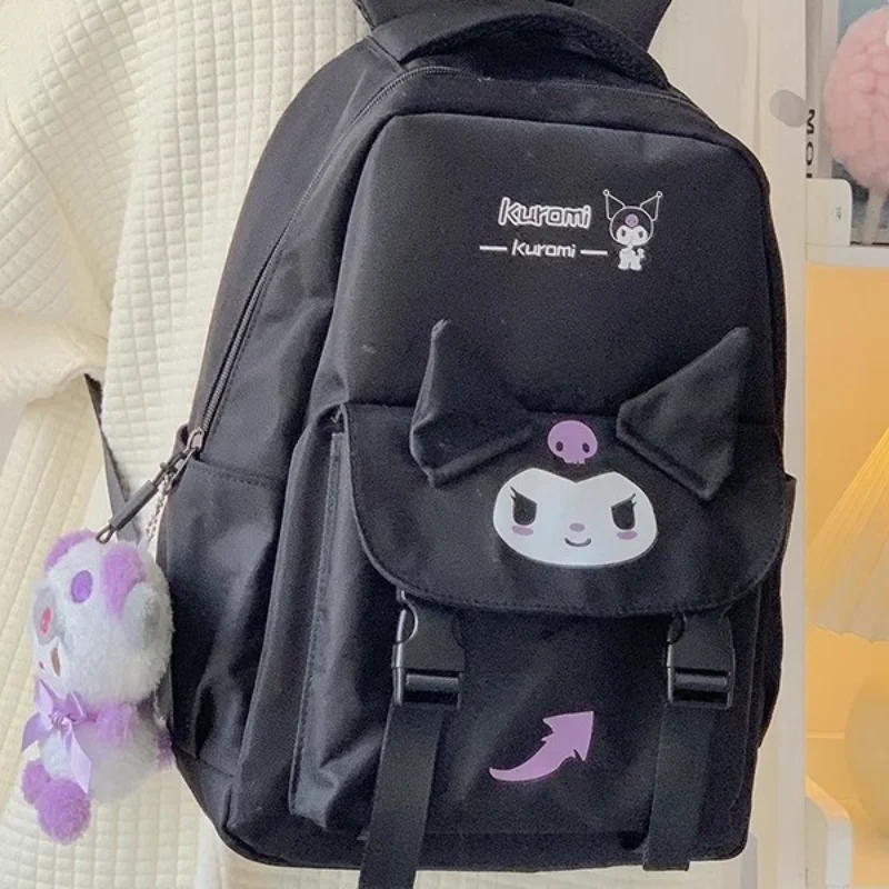 Sanrio Melody Cute Universal School Bag Cartoon Anime Student Backpack Comfortable Breathable Backpack Girls Casual Bag