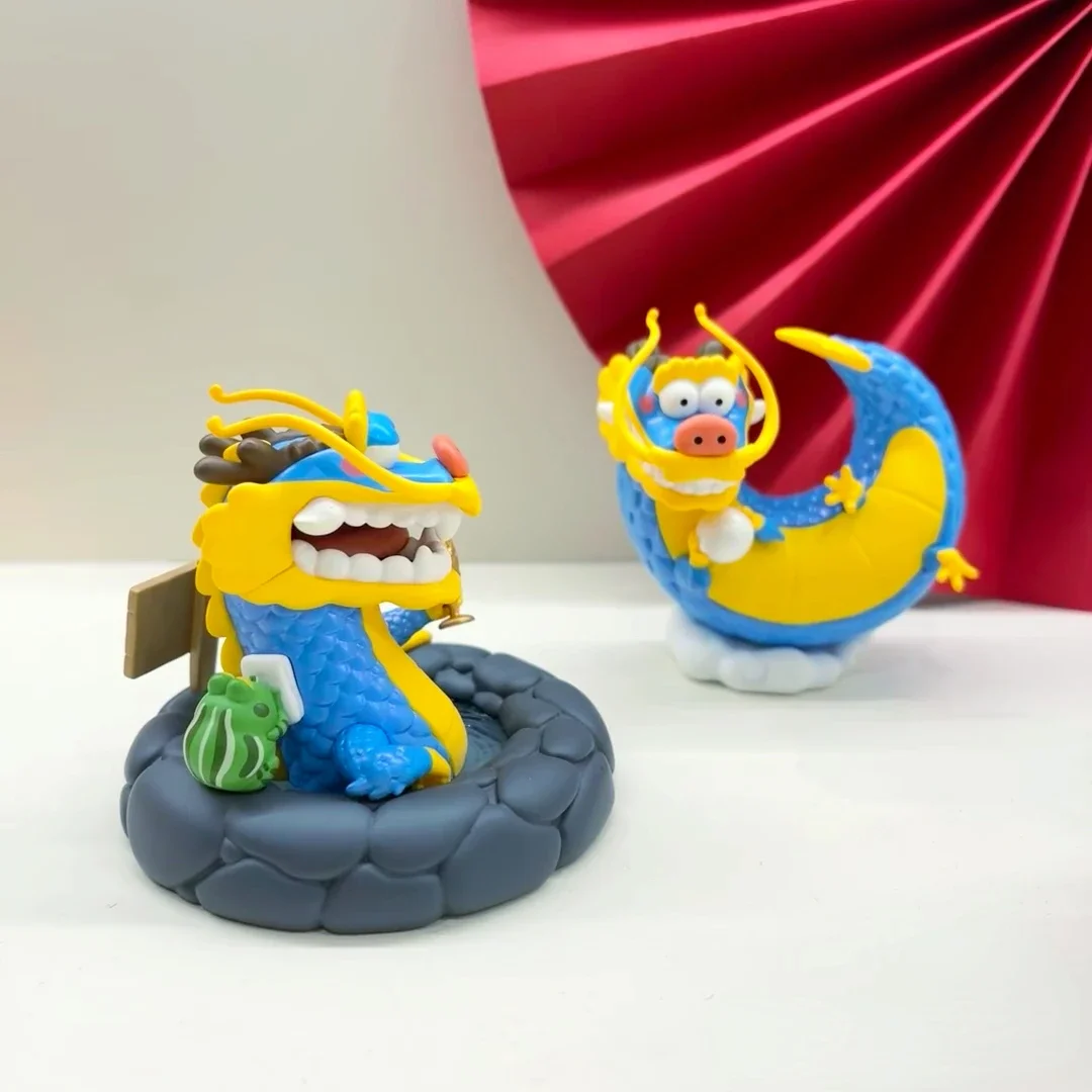 Panghu Fat Tiger with Dragon Mystery Box Happy Variant Animal Collection Figure Toys Kawaii Tigers New Arrival