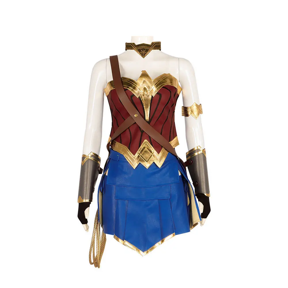 

Wonder Woman Cosplay Costume Women's Superhero Battle Robe Cape Role-playing Halloween Stage Outfit Female Version