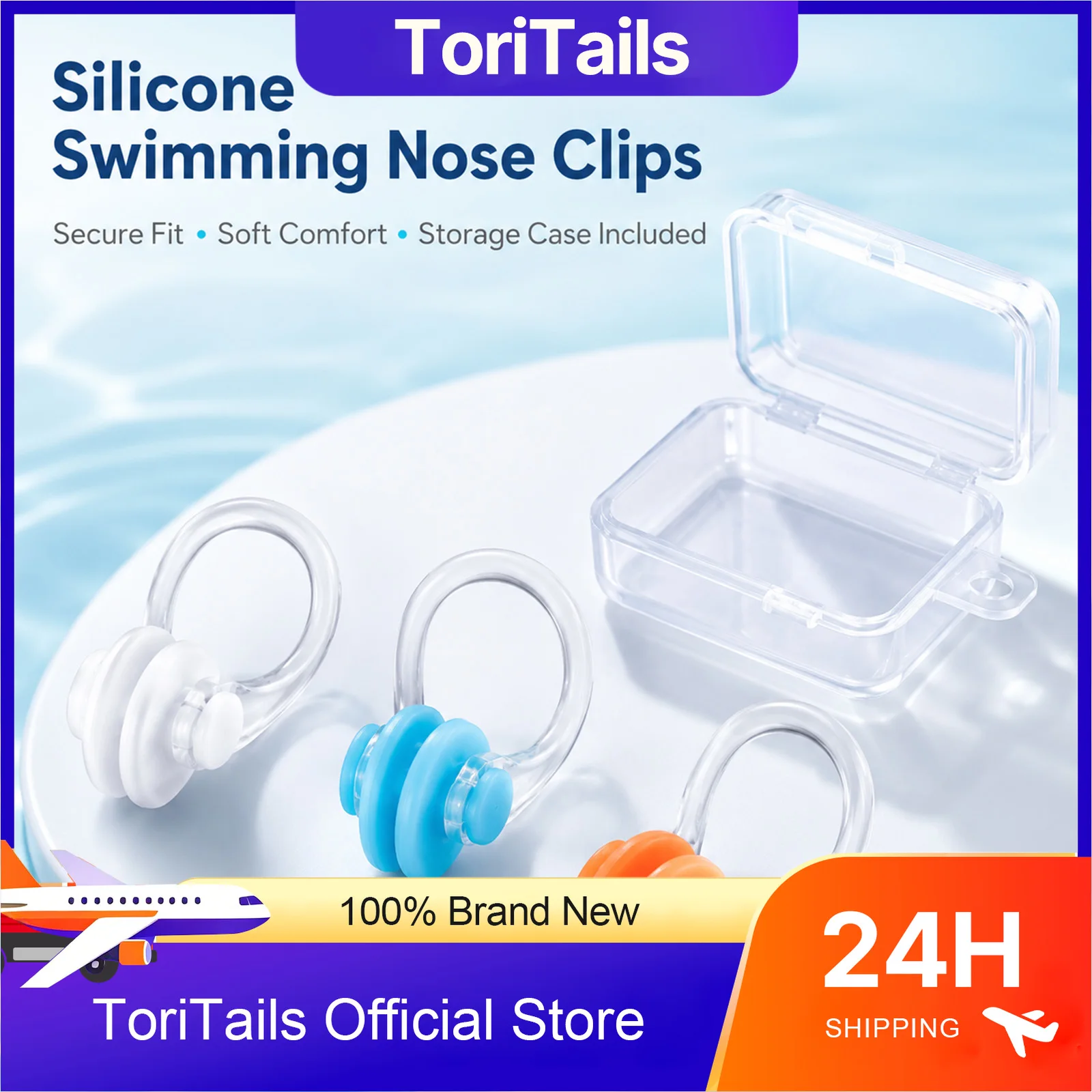 Soft Silicone Swimming Nose Clip Reusable Comfortable Diving Surfing Nose Plugs for Adults Children Pool Supplies Accessories