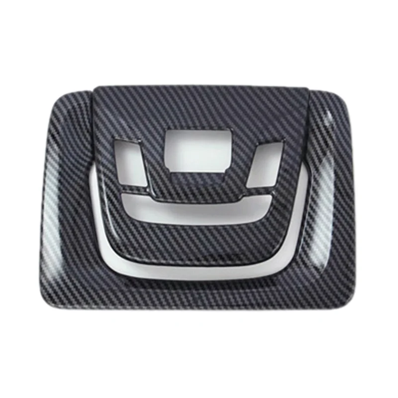 Car Carbon Fiber Interior Front Reading Light Lamp Cover Trim Sticker for Toyota BZ4X 2022 2023