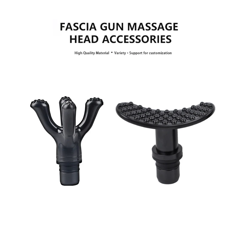 1 pc Faszien pistole Massage gerät Kopf Universal Typ Massage rolle Rücken massage gerät y-förmigen Tupfen Druck massage kopf