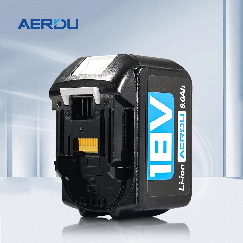 

AERDU Latest Upgraded BL1860 Rechargeable Battery 18 V 9000mAh Lithium for Makita 18V Battery BL1840 BL1850 BL1830 BL1860B