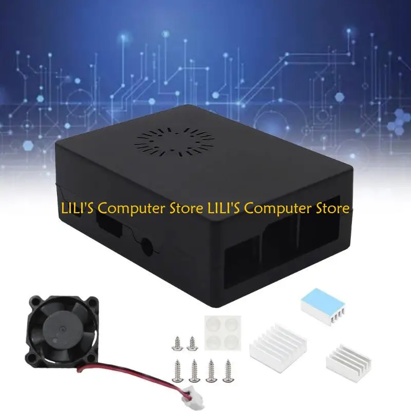 

A52B Case forRaspberryPi 3B ABS Cooling Fan Case Enclosure Heatsink Box
