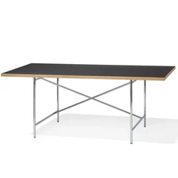 Eiermann-Mesa Cuadrada minimalista de acero inoxidable, escritorio de oficina, moderno tipo tablero, escritorio de ordenador de elevación