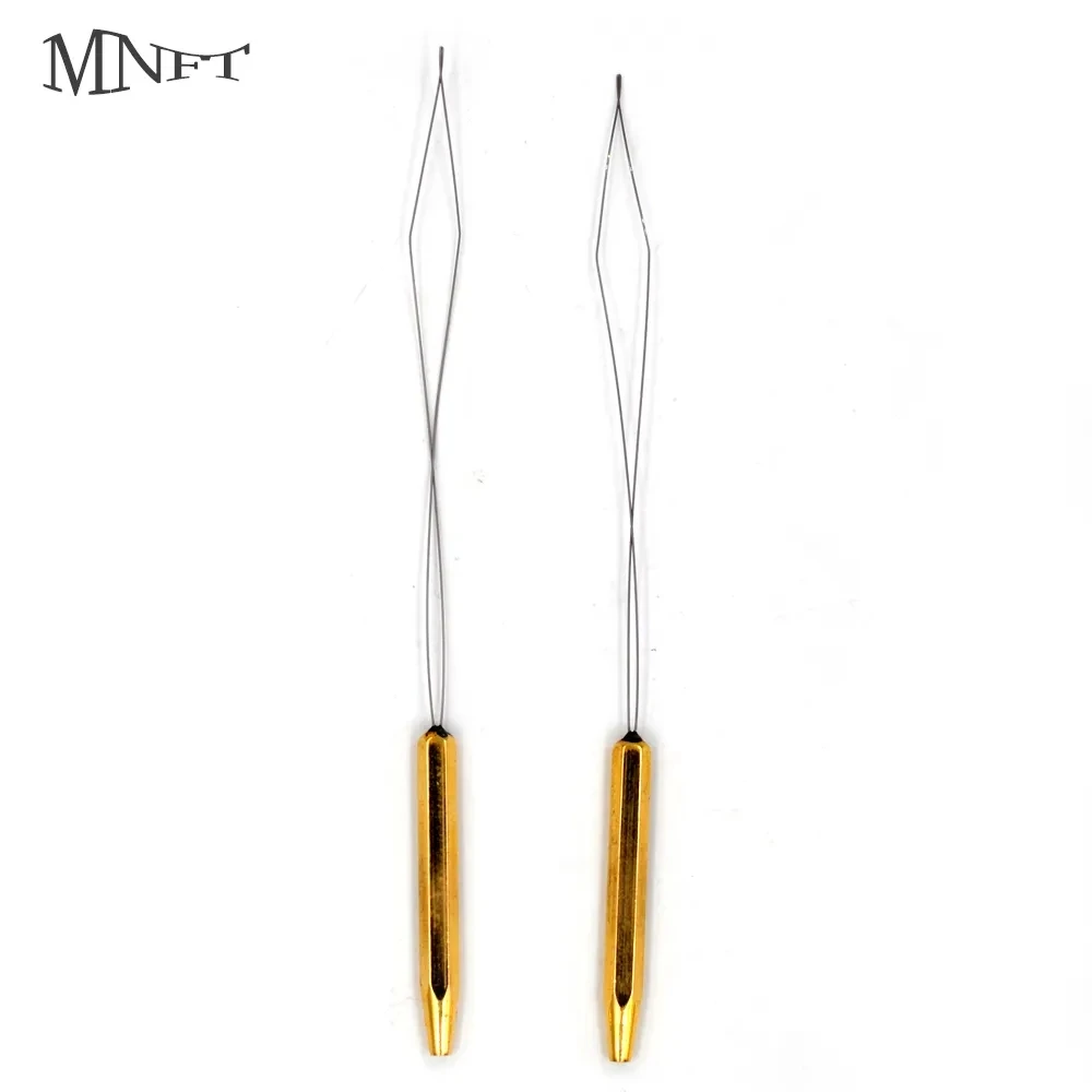 MNFT 1PCS Brass Bobbin Threader Fly Fishing Tying Thread Half Hitch Tool Fly Fishing Bug Binding Tools