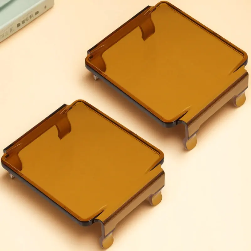 

2 шт. высококачественные акриловые рассеиватели для автомобильных фар, защитные кожухи для противотуманных фар, квадратные рассеиватели для рабочих фонарей для грузовиков и внедорожников