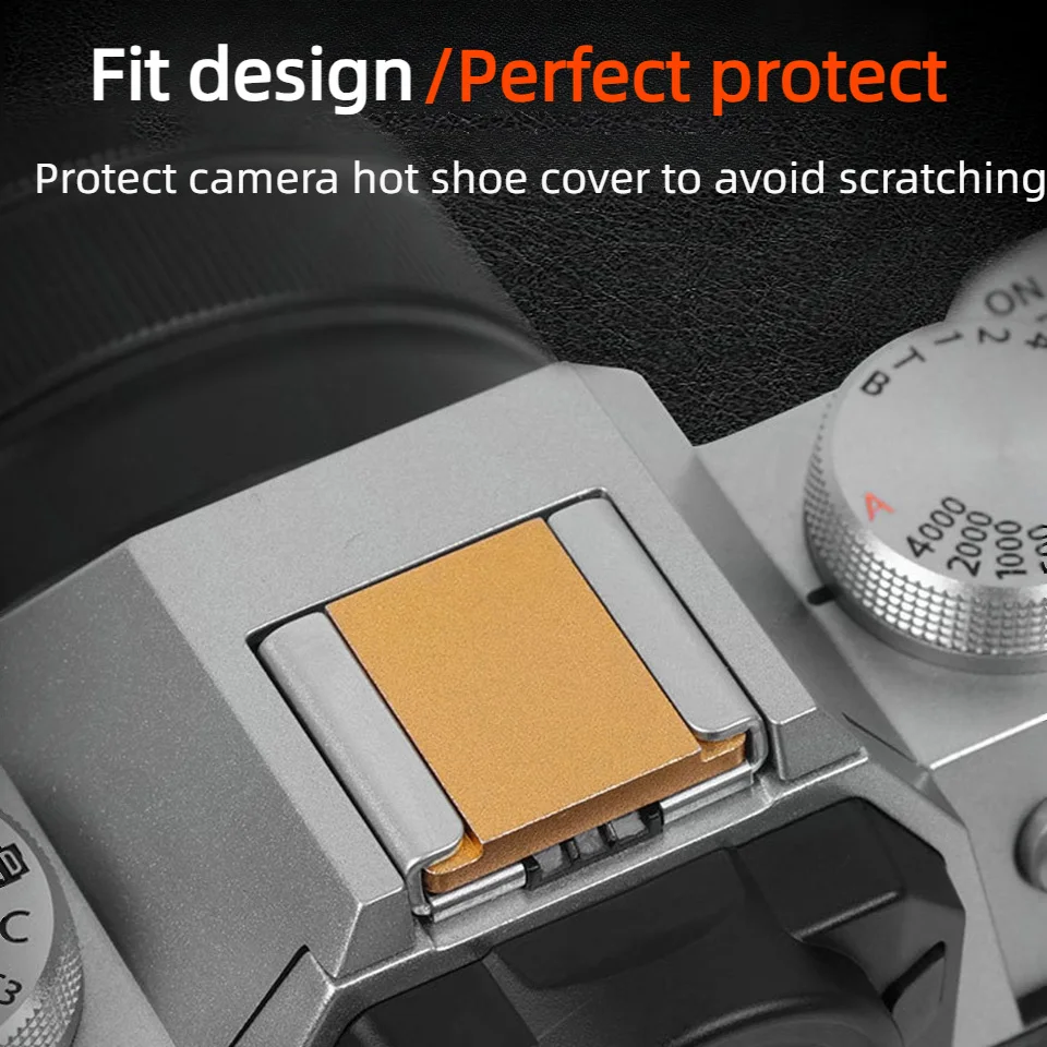 Camera Metal Hot Shoe Cover Speedlight Protector Case for Fuji X-S10 S20 T3 T4 A5 A7 E4 E3 H1 Canon 200D Nikon DSLR Accessories