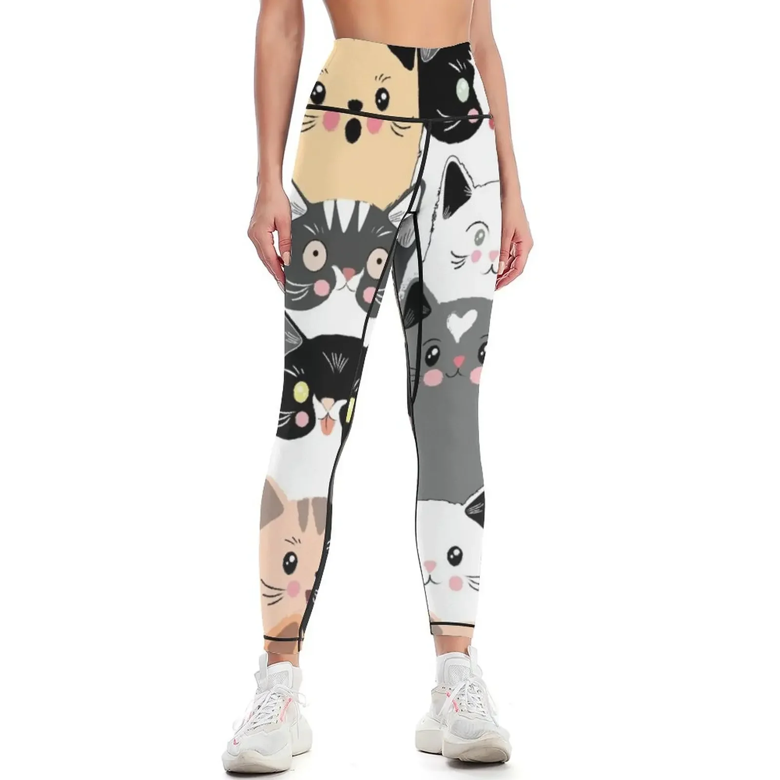 

Cats Leggings harem pants exercise clothing for high waist sports for Womens Leggings