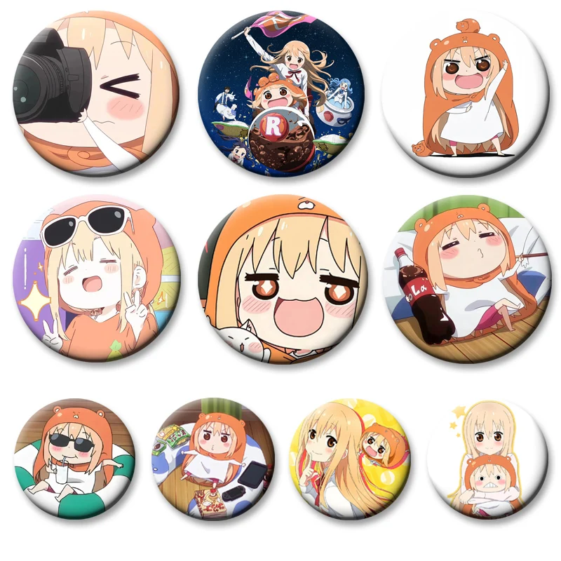 

Cute Cartoon Girl Enamel Pins Himouto! Umaru Chan Anime Brooches Exquisite Handmade Badge for Backpack Accessories Jewelry Gifts