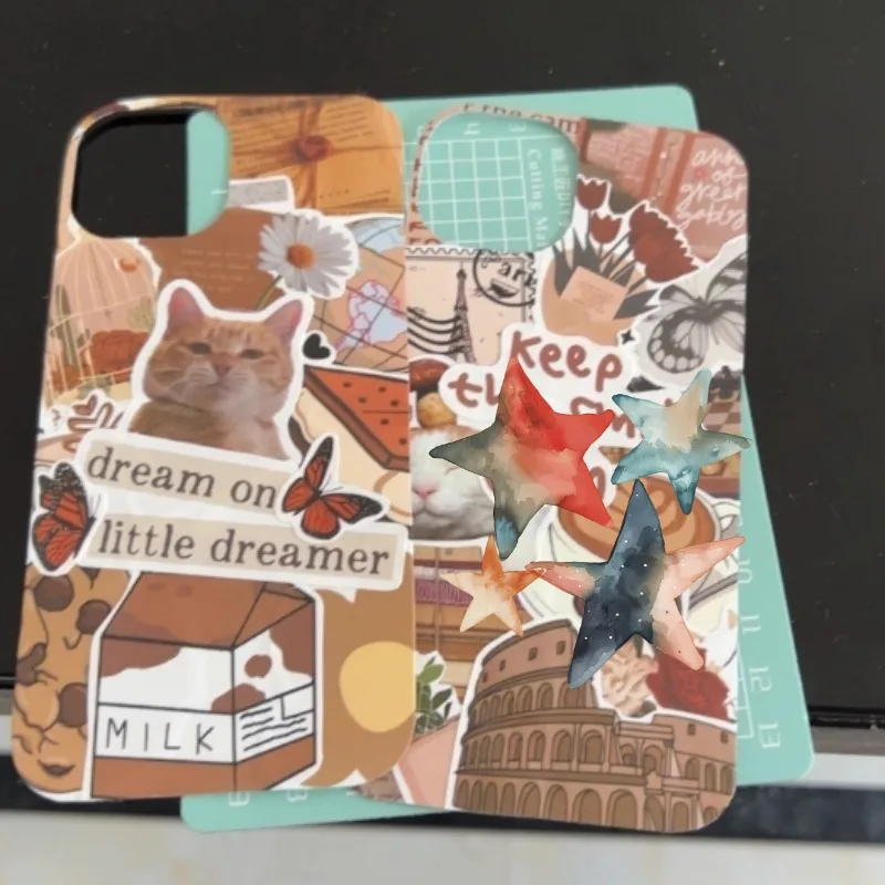 

50 Pcs Cartoon Colorful Doodle Stickers for DIY Decor Waterproof Art Supplies Decorate Phonecase Luggage Classic Toys Sticker