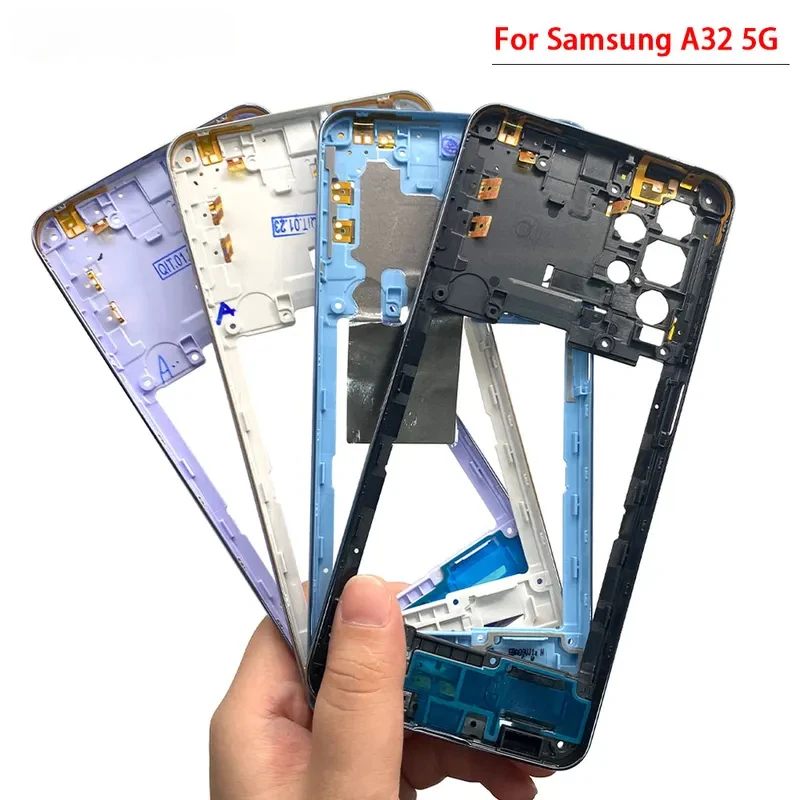 Per Samsung A22 A32 4G 5G A225F A226B A325F A326B Custodia Telaio Centrale Piastra Centrale Copertura Parti di Riparazione