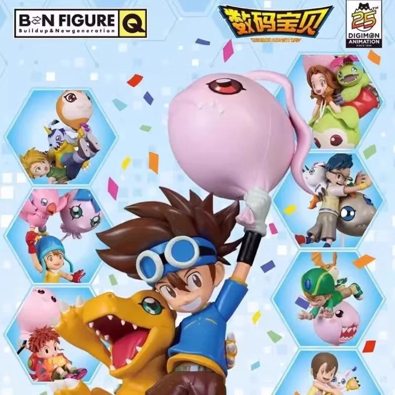 

Genuine Digimon 25th Anniversary Balloon Adventure Series Blind Box Yagami Taic Childhood Anime Characters Collect Toys Gift