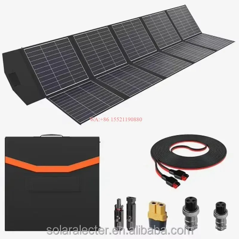 WMWMNU 600W Portable Foldable Solar Panel 26 Percent High Efficiency P Type Solar Charger for Power Station 10 Fold Design