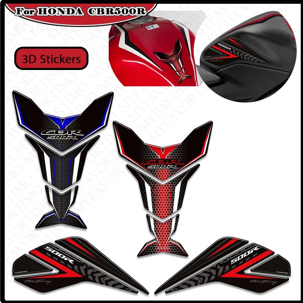 

Мотоцикл для Honda CBR500R CBR500R 500R HRC Fireblade Tank Pad Боковые ручки Газ Мазут Комплект Наклейки для защиты коленного крыла