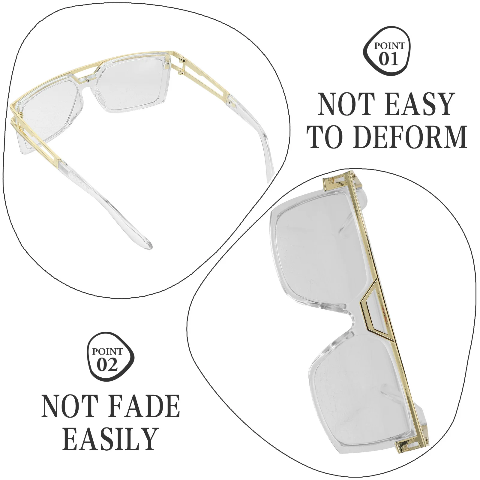 

Metal Retro Sunglasses Vintage Frame Lightweight Uv Protection Trendy Shades For Men Women Festival Outdoor Driving Sports