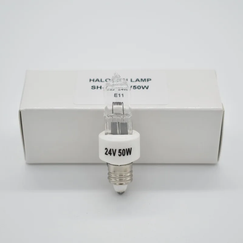 24V50W threaded screw E11 halogen lamp bead SD200 single hole cold light operating room shadowless bulb medical SH52
