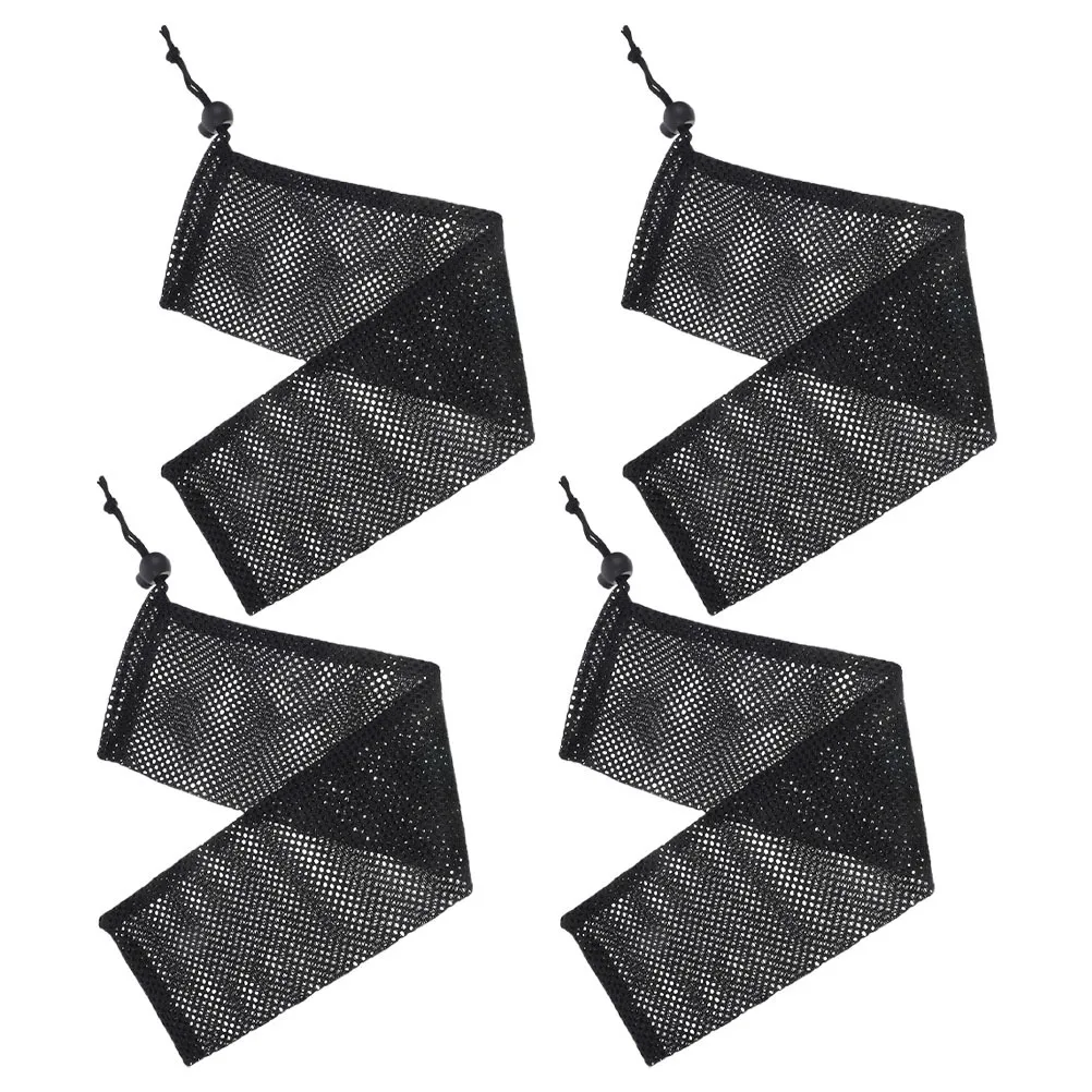 

4Pcs Wild Birds Feeding Bags Hanging Nylon Mesh Feeder Sock Pouch Outdoor Drawstring Easy Refill Bird Supply Sock Birds Feeder