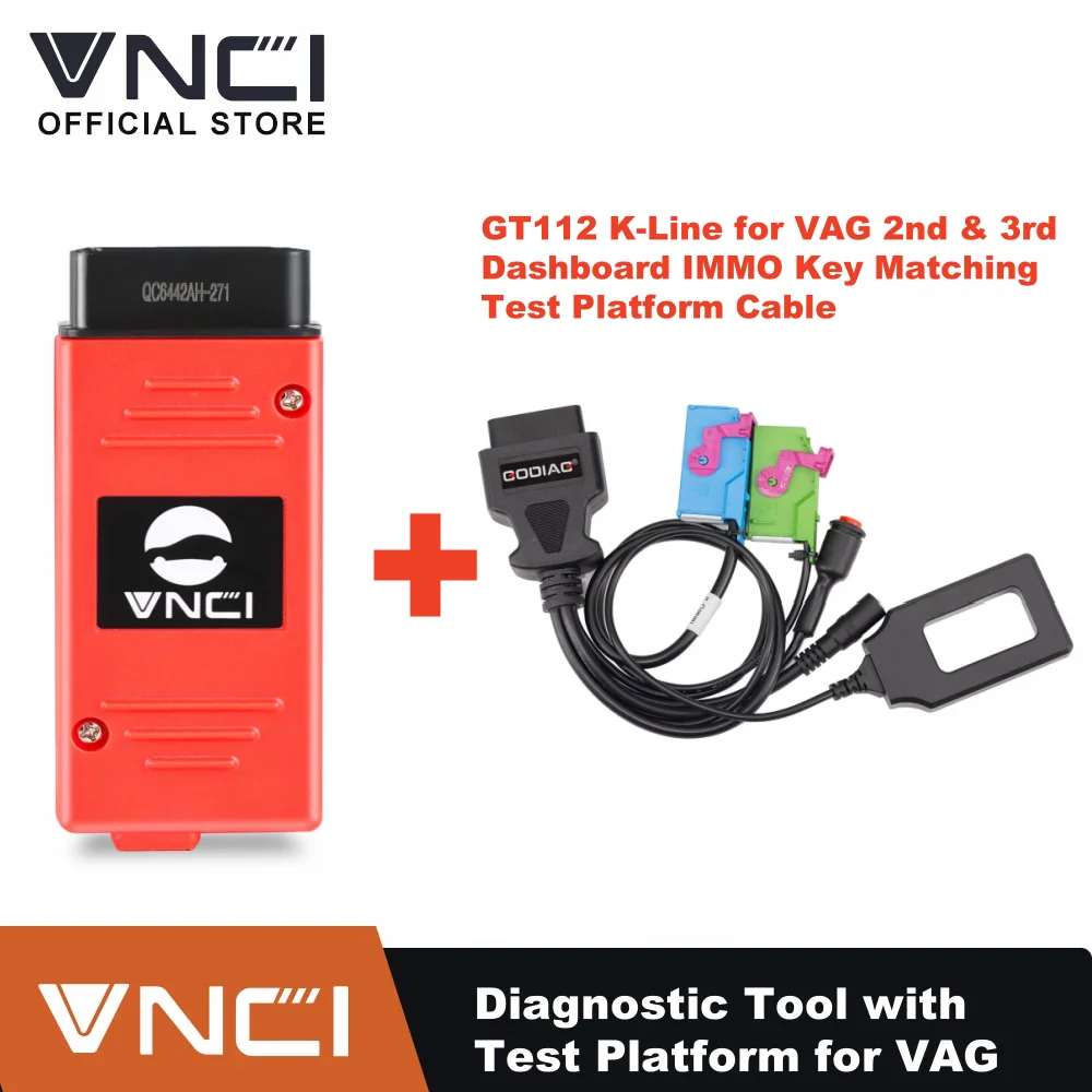 Herramienta de diagnóstico automático VNCI DoIP para software de ingeniero VAG compatible con CAN FD/DoIP con tablero IMMO Key Match Cable de