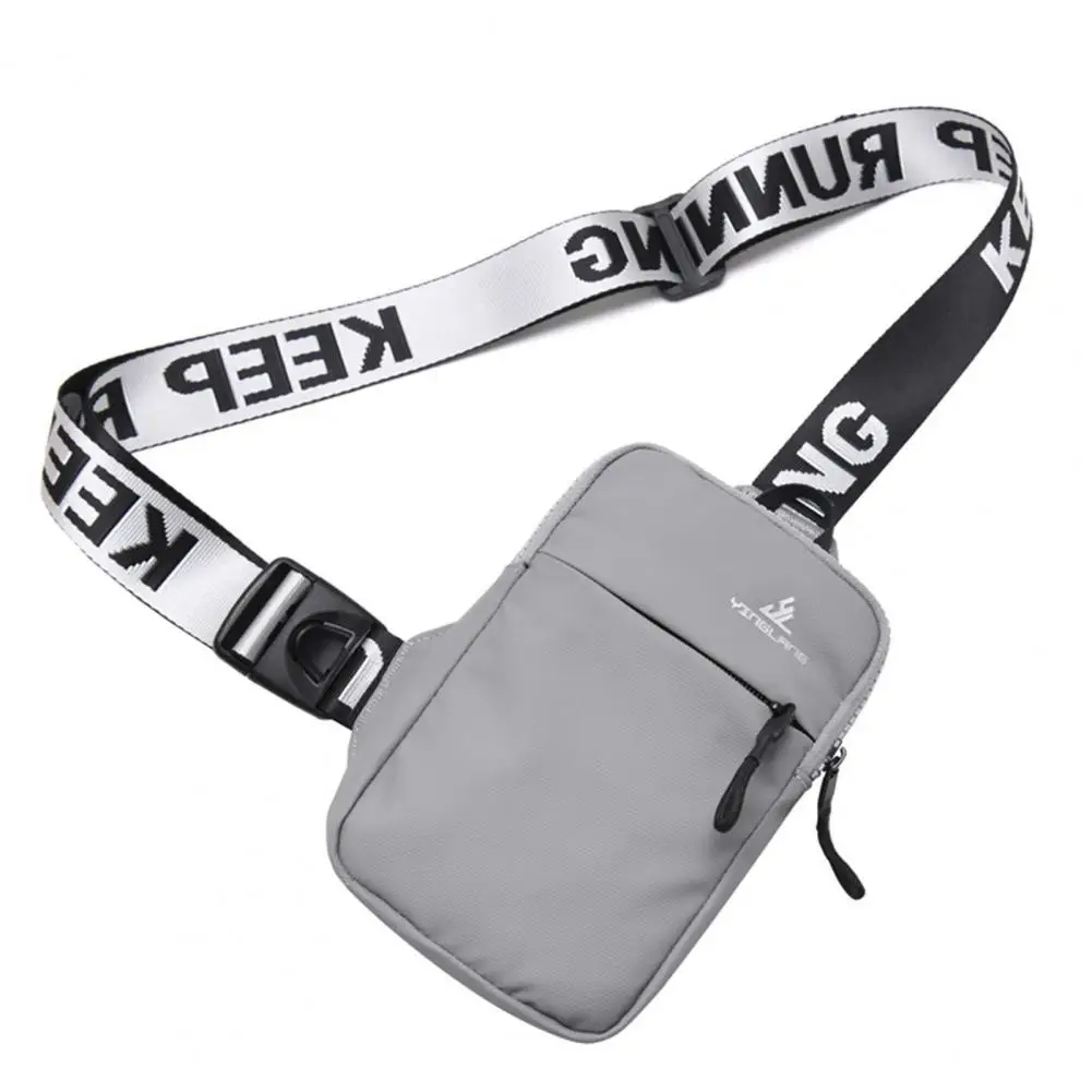 Fashion Sports Chest Bag  Compact Lightweight Mobile Phone Bag  Waterproof Square Crossbody Bag