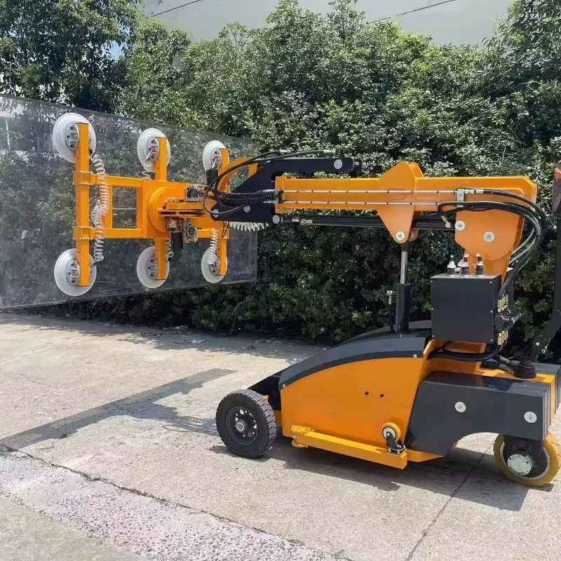 2025  Hot Sale High Quality CE Certification Glass Installation Mobile Vacuum Lifter Robot High Quality Glass Assembly Robot