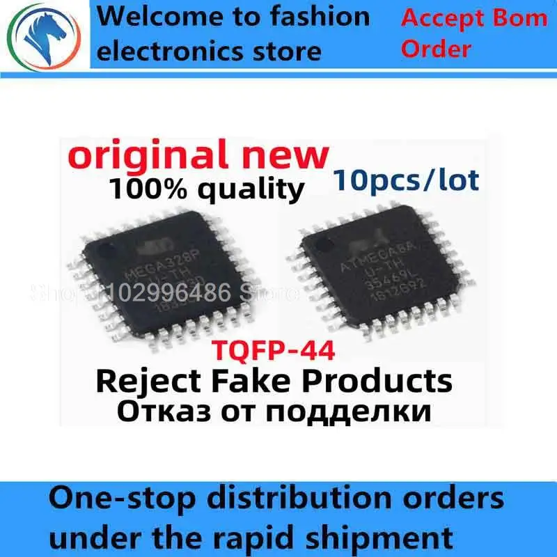 10Pcs 100% New ATMEGA328P-AU MEGA328P AU-TH ATMEGA8A-AU ATMEGA8A U-TH TQFP32 ATMEGA328P-PU DIP28 MCU Brand new original chips ic