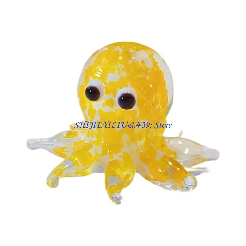 E21F Miniature Octopus Glass Bead For Handmade Crafts And Personalised Jewelry Making Necklaces And Bracelets Accessories