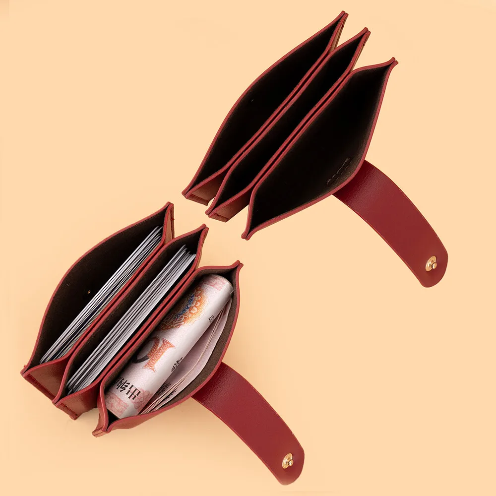 Держатель для кредитных карт ID, модный женский чехол с отделениями для карт, тонкий карманный чехол из искусственной кожи, кошелек, сумка-кошелек для женщин и женщин