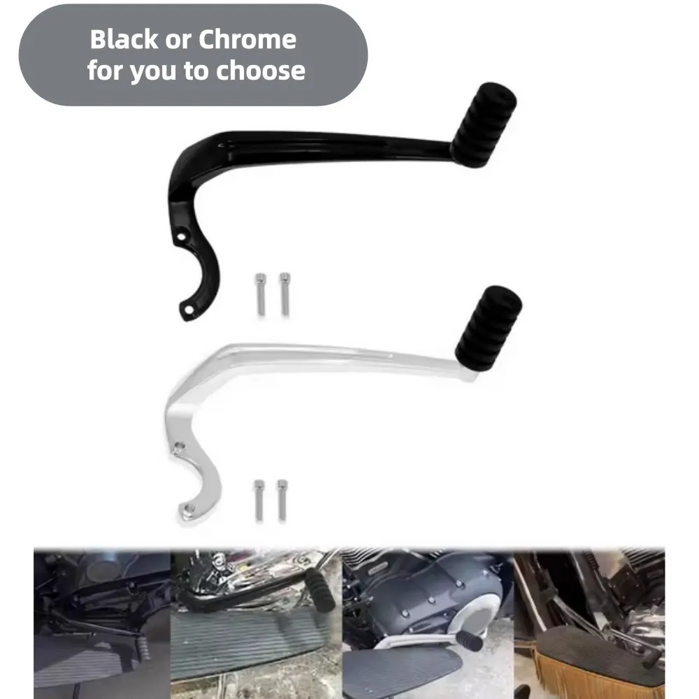 Motorcycle Heel Toe Shift Lever With Shifter Pegs Black Chrome For Indian Vintage Challenger Springfield Dark Horse 2014-2025