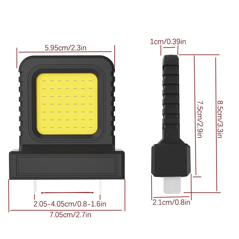 ضوء عمل LED اللاسلكي ، 21 فولت تعمل بالبطارية ضوء العمل في الهواء الطلق ، ضوء الطوارئ الطويل الأمد ، مصباح يدوي ، للتخييم