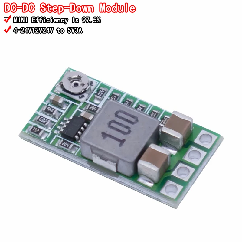 Ultra-Small Size DC-DC Step Down Power Supply Module 3A Buck Converter Adjustable 1.8V 2.5V 3.3V 5V 9V 12V