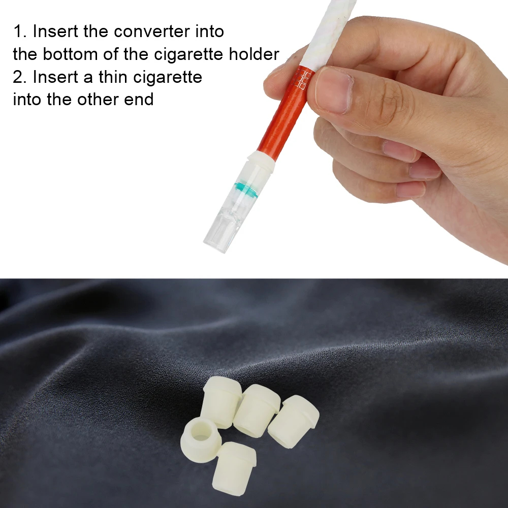 Tobacco Cigarette Filter 100pcs Disposable Smoking Reduce Tar Filtration Cigarette Cleaning Holder Converter Health Care