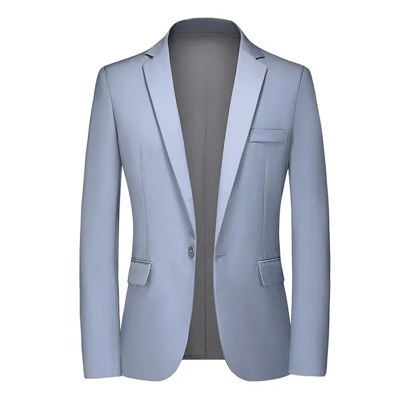 

Stylish Men's Blazer Casual Slim Fitness Formal One Button Office Suit Blazer Coat Top White Suit Jacket Masculino Blazers Men