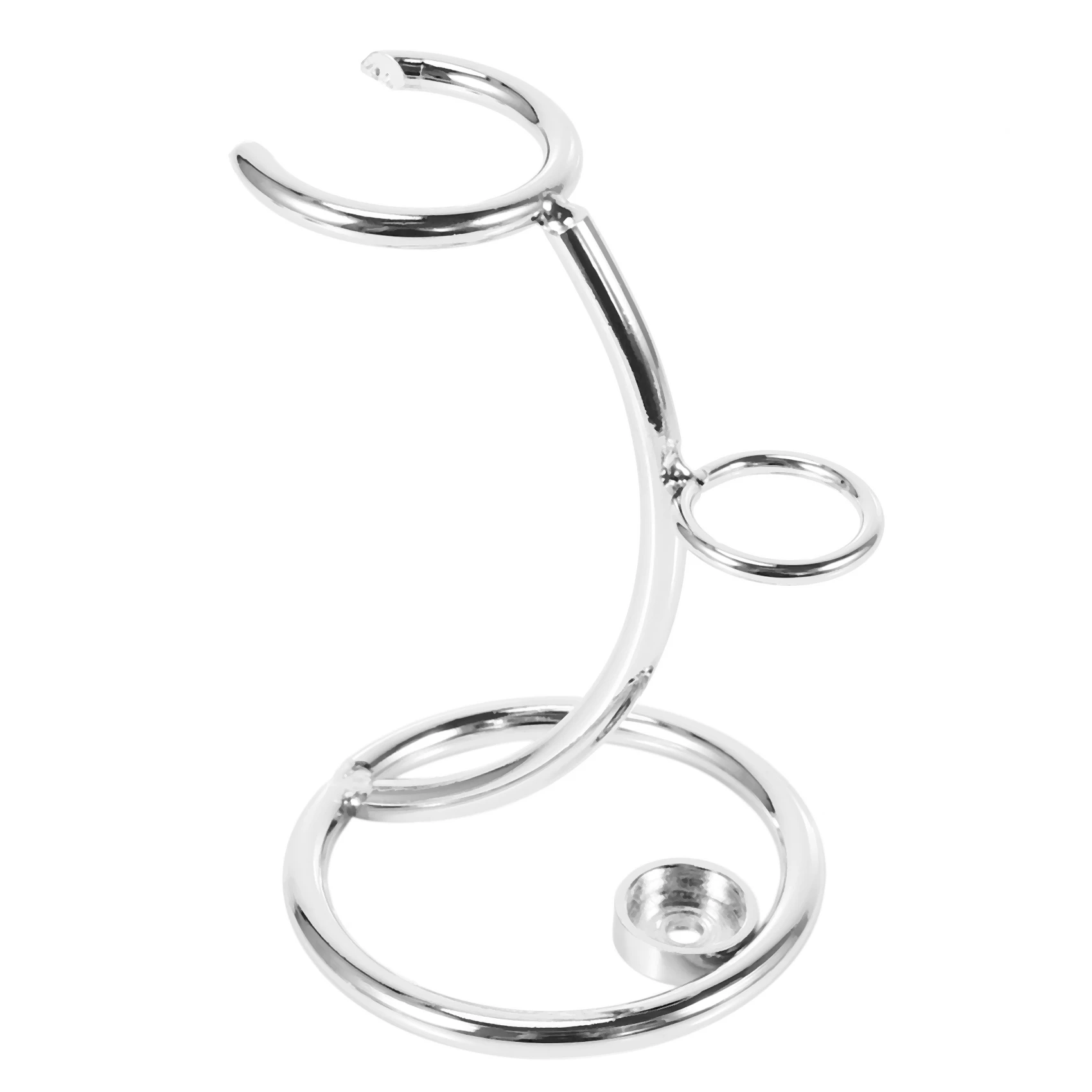 A47F-Universal Shaving Brush Stand Simple Metal Safe Razor And Brush Holder Stand Shaver Kit Organizer For Men