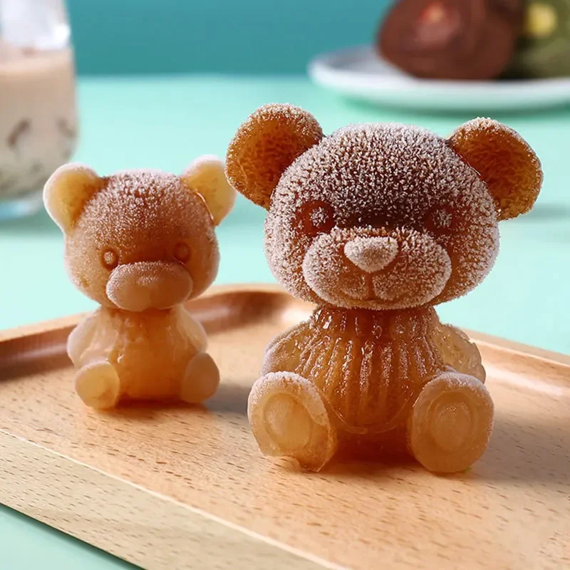 Silicone Ice Cube Mold Ice Cube Maker Cute Bear Mold Ice Cream Coffee Cold Drink DIY Ice Cream Tools Chocolate Maker Tool