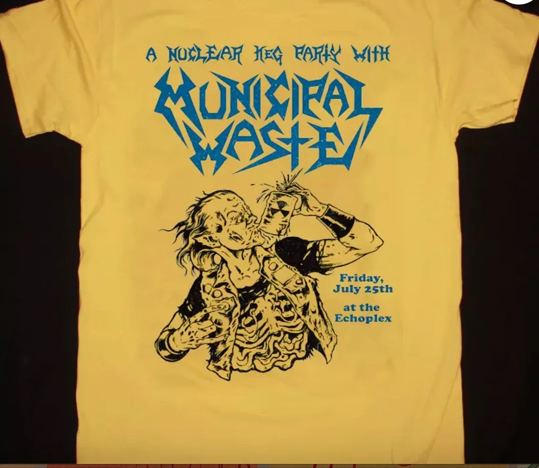 

Rare Municipal Waste Music Short Sleeve Yellow All Size Unisex Shirt