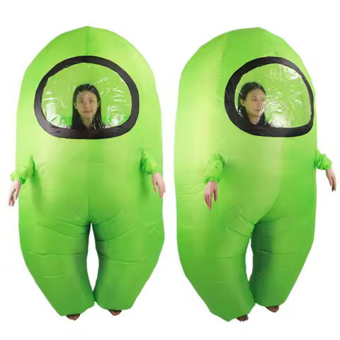 Impostor Inflatable Costume for Adult Funny Halloween Spacesuit Costume Astronaut Figures for Adult Kids Game Fans