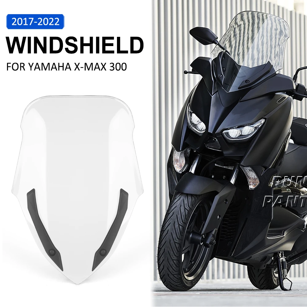 

For Yamaha Xmax X-max 300 Xmax300 X-max300 2017-2022 Motorcycle Front Windscreen Windshield Wind Screen Shield Deflector Guard