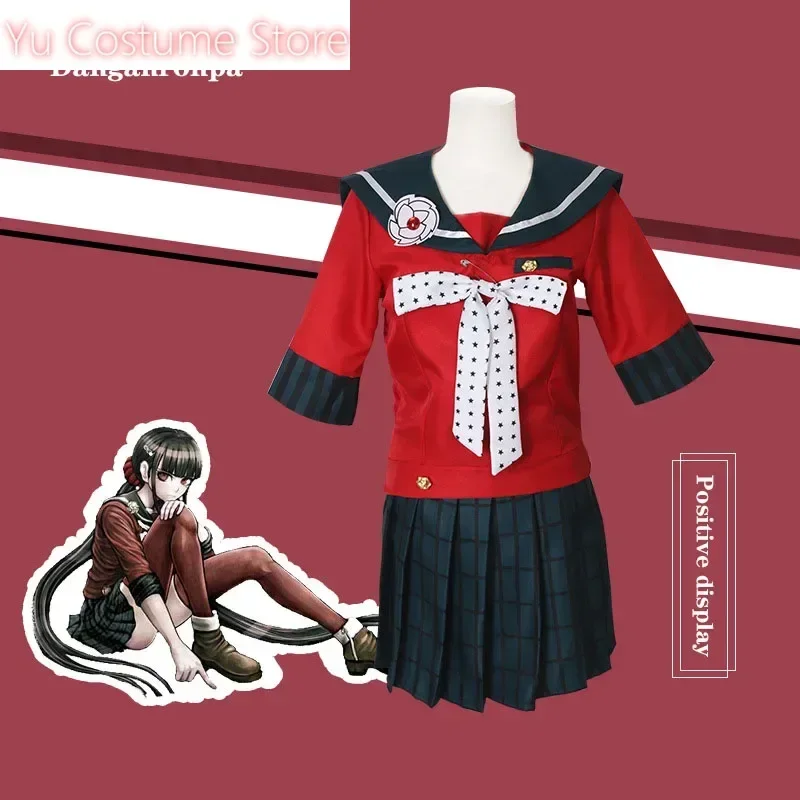 أزياء أنيمي دانغانرونا التأثيرية هاروكاوا ماكي أزياء تنكرية شعر مستعار للفتيات في المدارس زي دانغان رونبا أزياء الهالوين مجموعة أزياء يو
