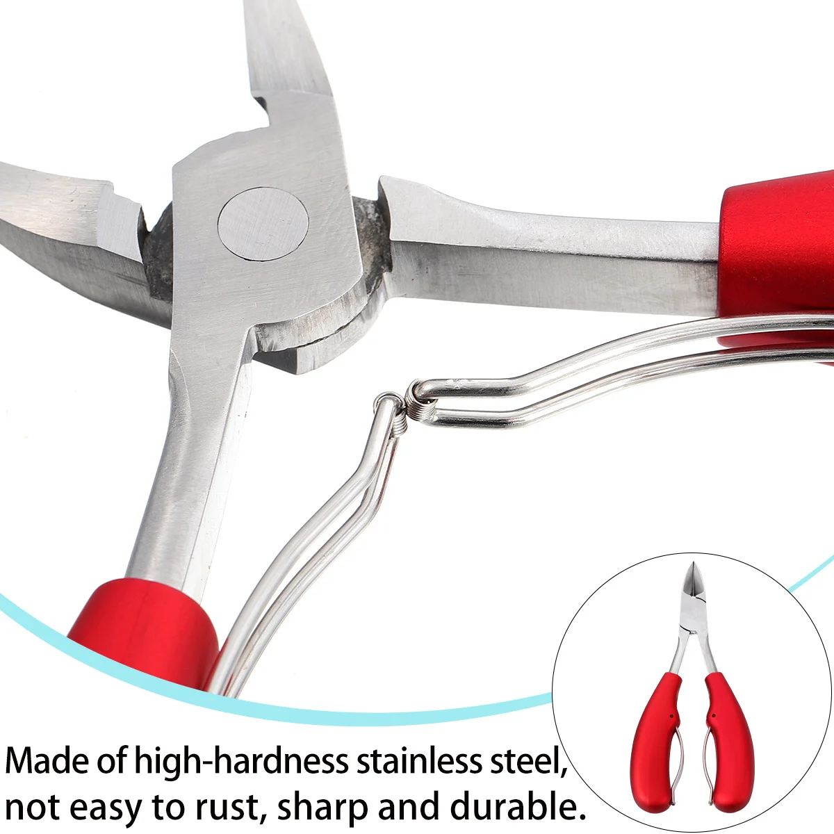 

Stainless Steel Toenail Nipper High Hardness Rust Resistant Sharp Precision Cuticle Trimmer For Manicure Pedicure Tool Portable