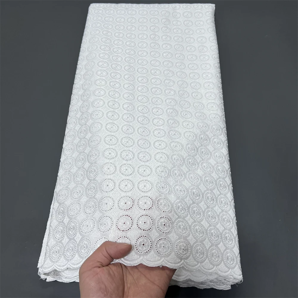 

Премиальная нигерийская кружевная ткань для свадебных и вечерних платьев - вышитый тюль, высококачественный мягкий хлопковый дамаст, материал 5 ярдов