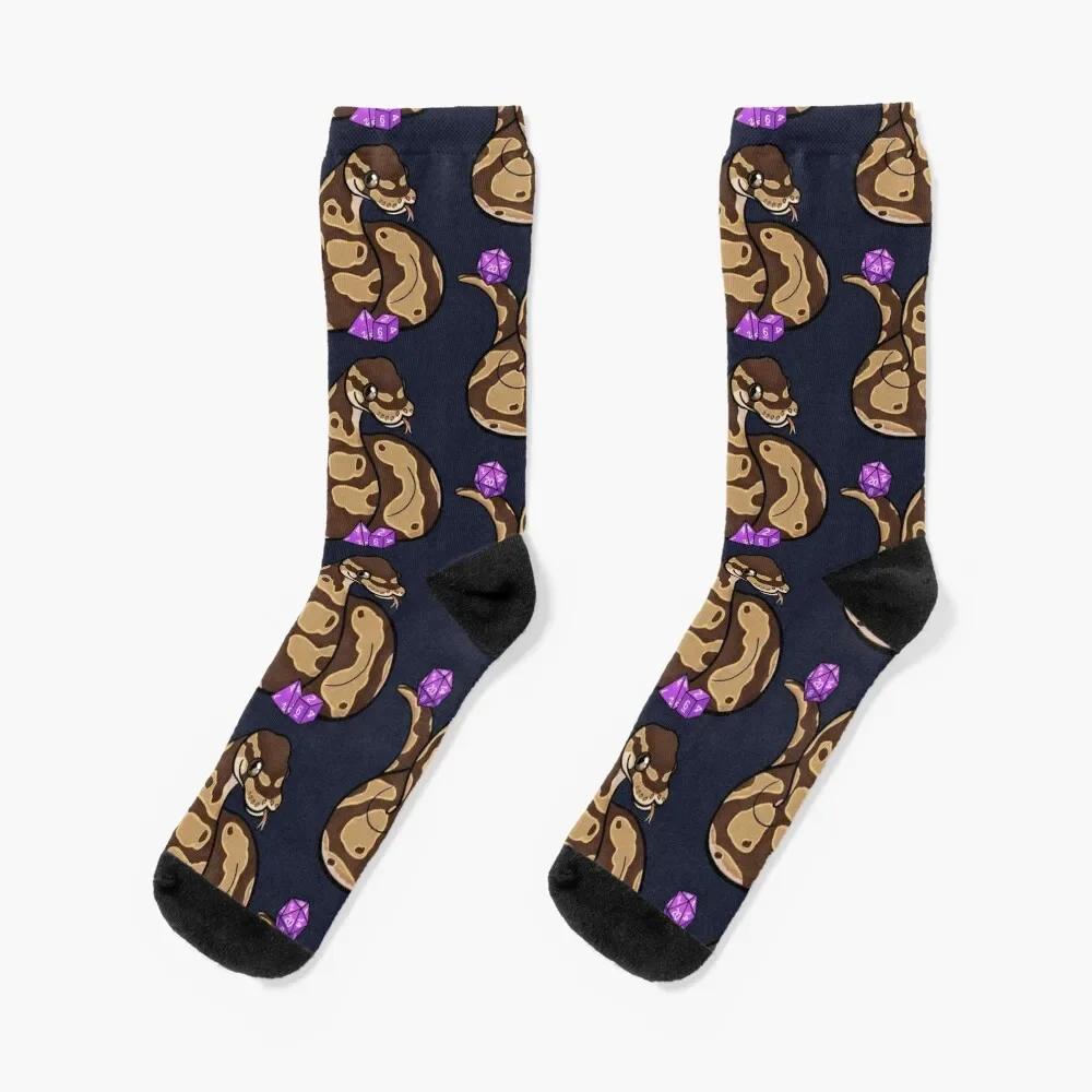 

Ball Royal Python with D20, D4, and D6 Socks basketball Novelties Run gifts Socks Ladies Men's