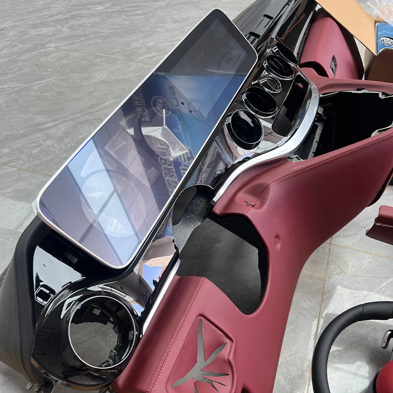 ل Vito Metris 2016-2023 الفاخرة الداخلية البلاستيك ترقية الملحقات لوحة القيادة مسند ذراعين للمقعد وحدة التحكم صندوق الطابق #6