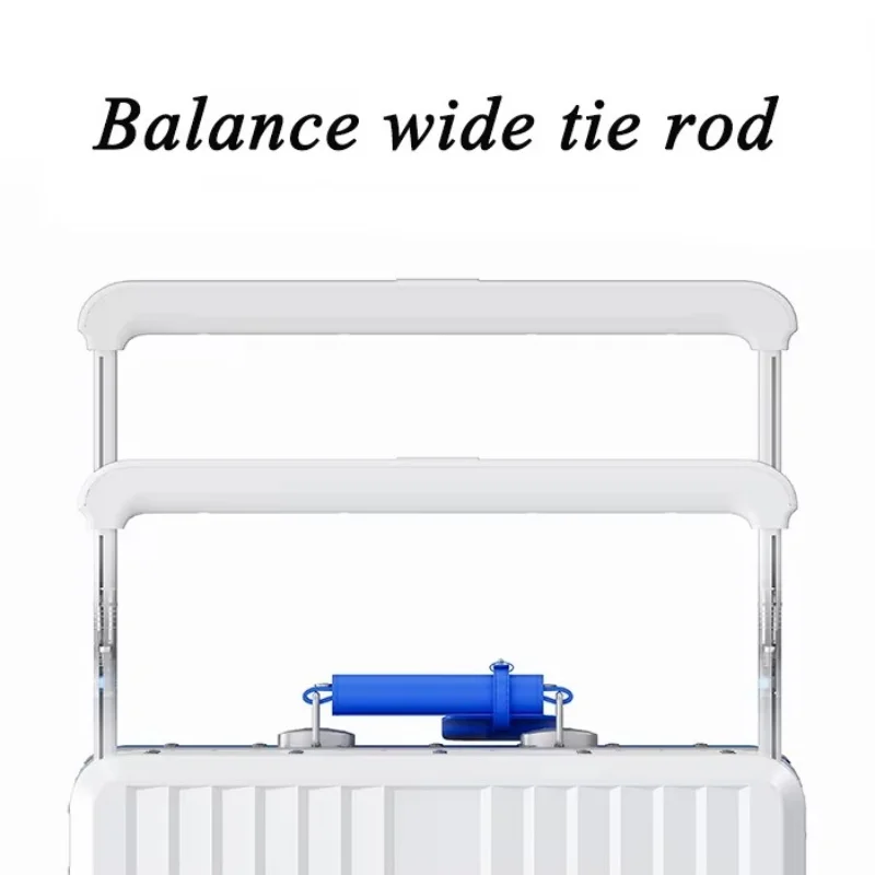 حقيبة مقود واسعة متدحرجة للأمتعة ذات سعة كبيرة بإطار من الألومنيوم مع عجلات دوارة صامتة ملونة وقفل TSA #4