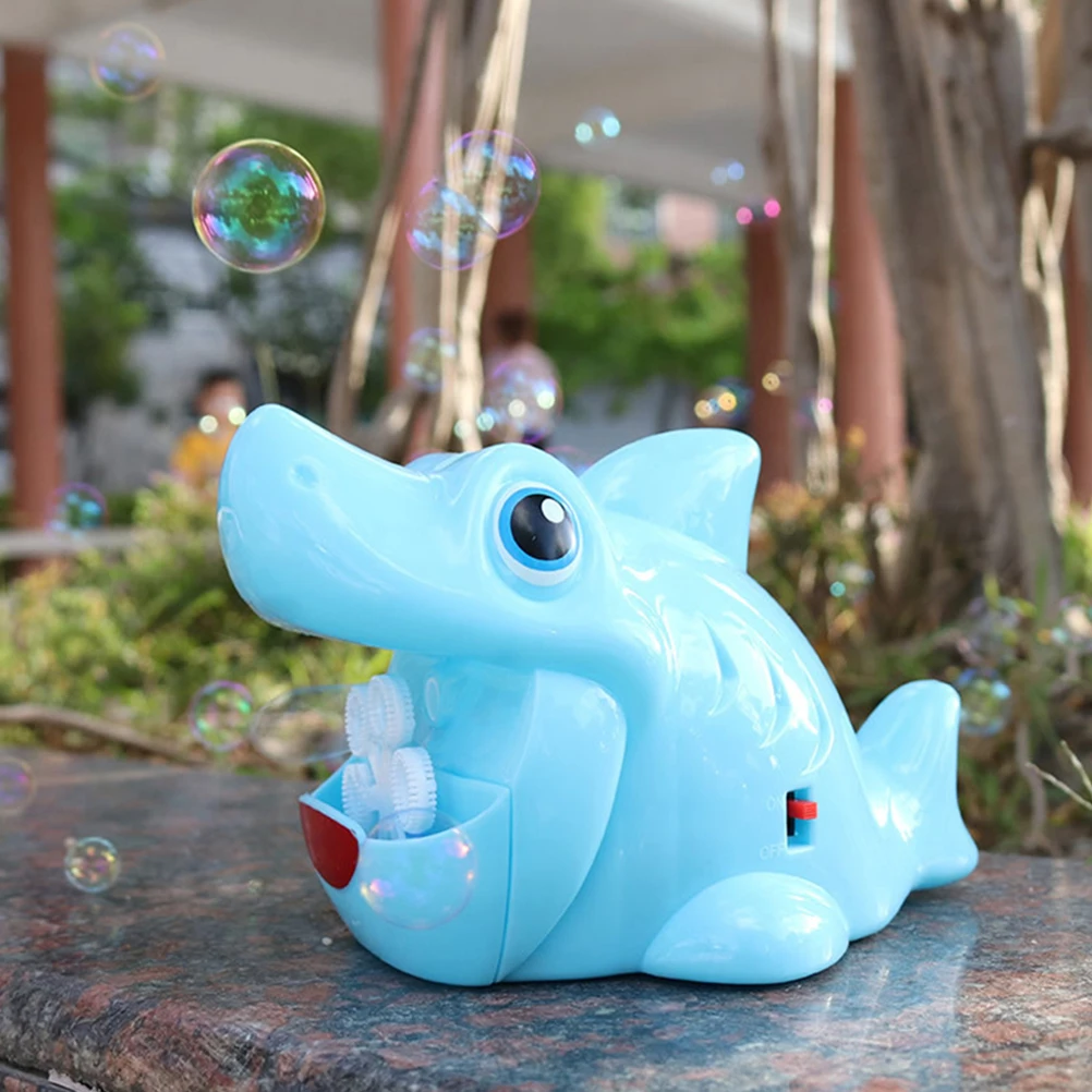 

Shark Bubble Machine Kids Maker Playthings Blower for Blue Cartoon Automatic Child