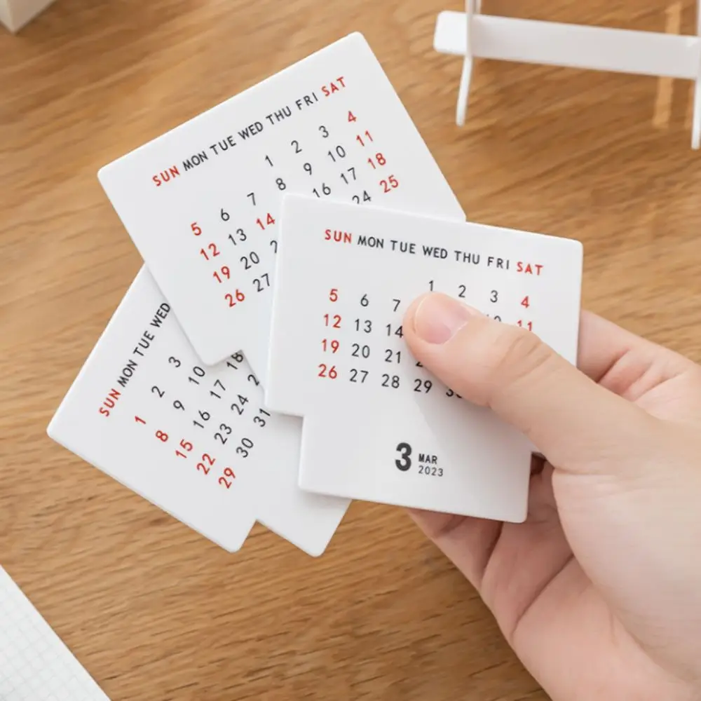 Mini 2025 Desk Calendar 3D Diy Trojan Horse Calendar Target Plan Days Until Building Block Calendar Children