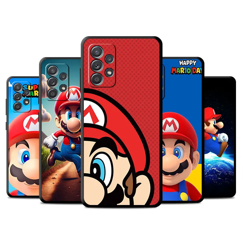 Case For Samsung Galaxy A52 A53 A12 A13 A32 A51 A54 A13 A14 A33 A21s A23 A31 A34 A22 A72 Soft Phone Cover Cartoon M-Marios Funda