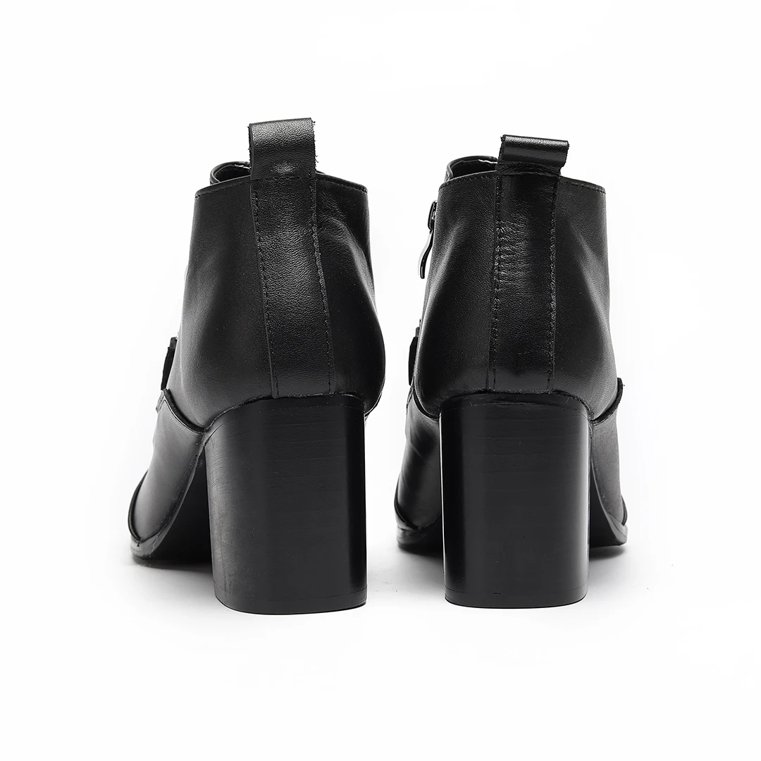 섹시한 정품 가죽 체인 남성 하이힐 슈즈 큰 사이즈 뾰족코 앵클 부츠 드랙퀸 파티 쇼 댄서 하이힐 슈즈